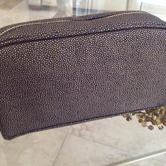 bareMinerals Black & Gold Cosmetics Bag / BRAND NEW - Picture 2 of 7